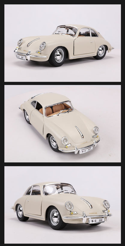 Burago 1:24 1961 Porsche 356B Coupé Modelo em Liga #22079