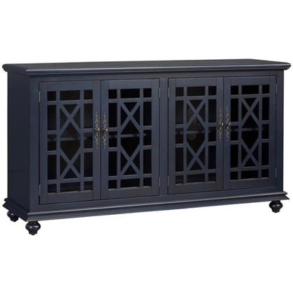 "Elegant TV Stand - 63" W x 35" H Slim Media Console, Modern Design for Living Room & Bedroom";;VERDADEIRO;;"Antique Black