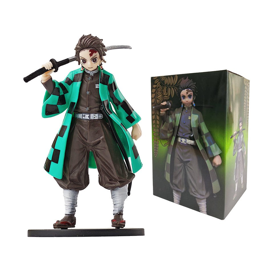 Anime Demon Slayer Kimetsu no Yaiba Figure Kamado Tanjirou Action Figure Agatsuma Zenitsu Nezuko Warrior PVC Model Toys