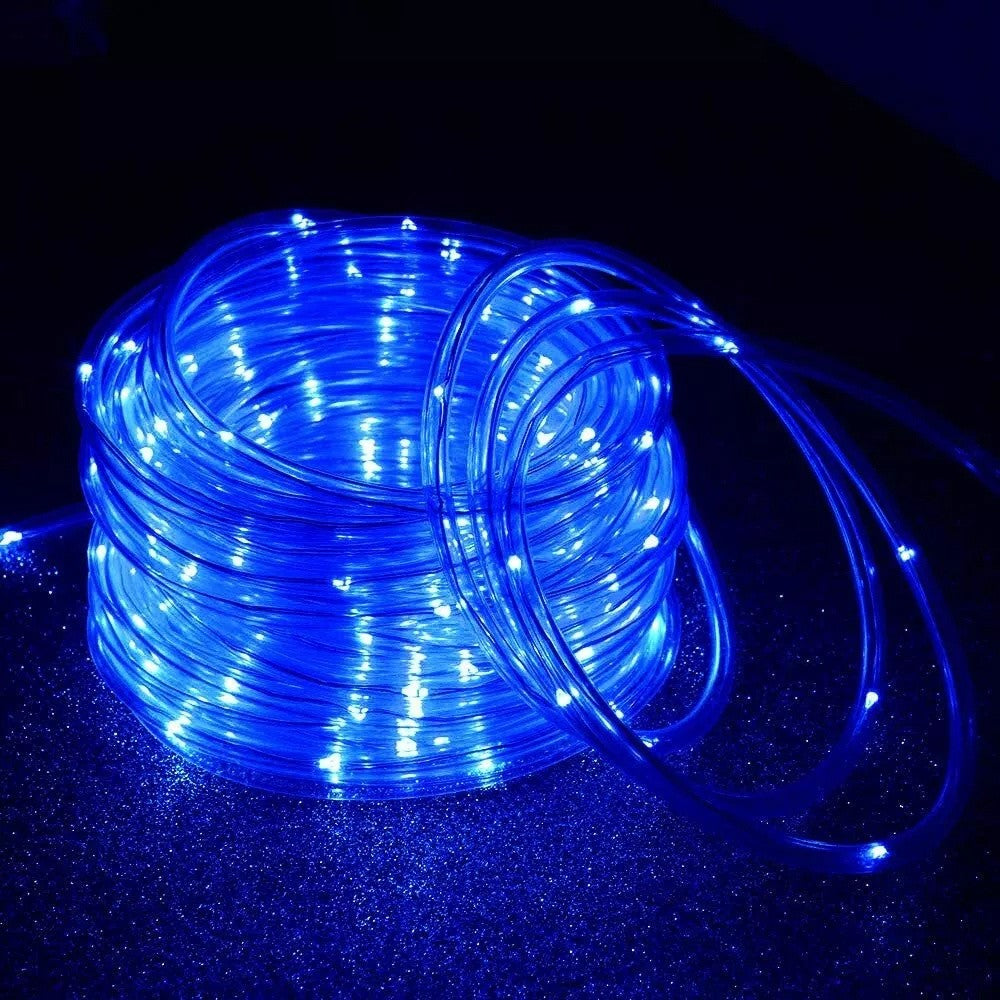 7m/12m/22m/32m Garland Tube Strip Lights Outdoor Waterproof Led Solar Rope String Light for Garden Christmas Camping Decoration