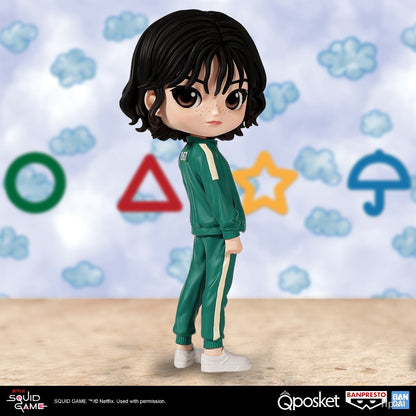 BANPRESTO Genuine Q Posket Series SQUID GAME Modelo de Brinquedo Cheng Qixun, Jiang Xiao Versão Q-version Humanoide, Todas as Idades, Brinquedo Modelo de Cenário