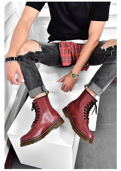 Tênis Botas Masculinas de Inverno Quentes Botas de Tornozelo para Homens Botas de Cano Alto Tênis Masculinos Botas Chelsea Masculinas Sapatos Casuais de Boa Qualidade
