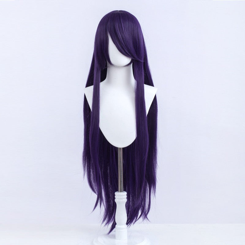 Halloween Cosplay Anime Party Fancy Wig Costume Wig 100cm Long Straight Heat Resistant Synthetic Hair Anime Colored Hair