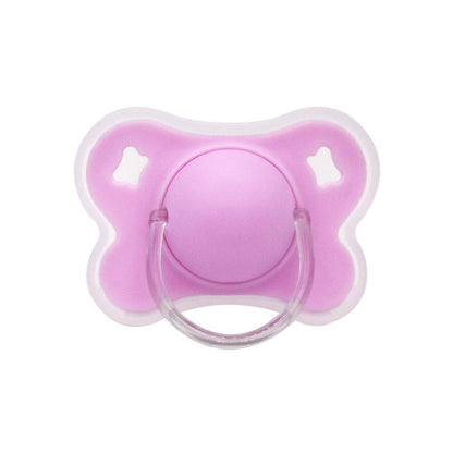 4-Color Silicone Baby Pacifier with Thumb & Round Nipple,Daily Use Flower Design Soother Pacifier with Cover for Kids