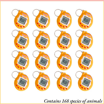 64-6PCS Virtual Pet Keychain Tamagotchi Electronic Toys for kids Video Game Party Favors Birthday Gifts School Classroom Prizes