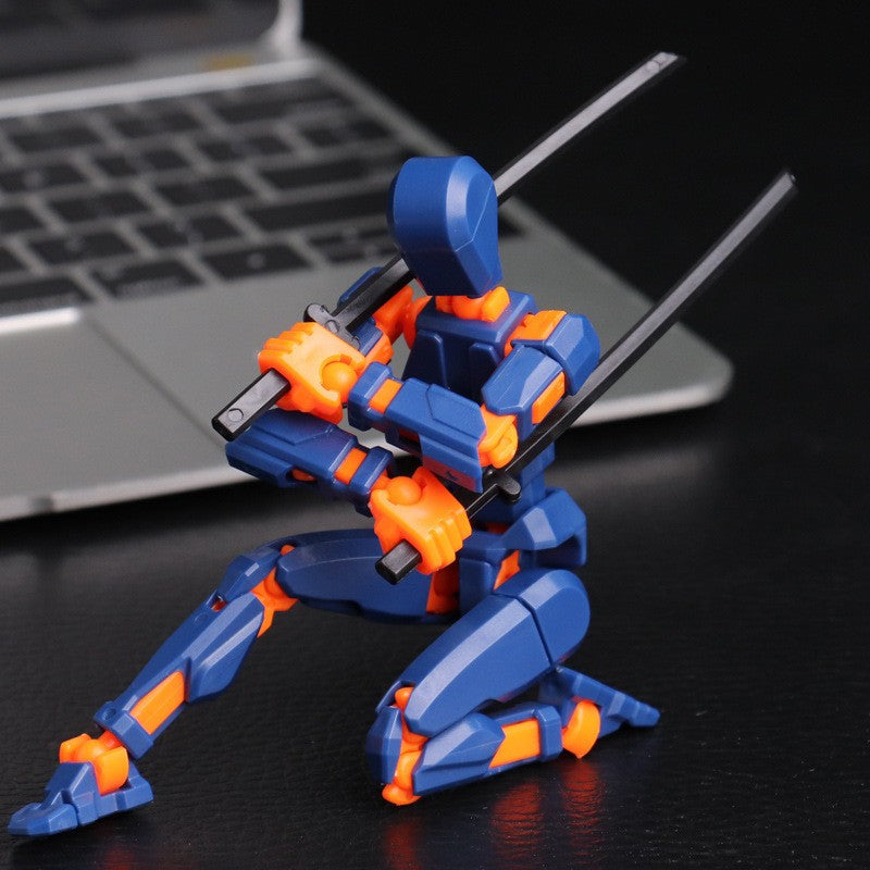 Boneco de ação robô articulado e transformável impresso em 3D com 13 articulações, presente de montagem "faça você mesmo" para adultos, pais e crianças
