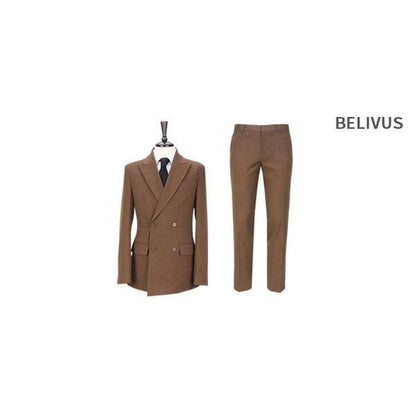 Men Two-Piece Formal Suit Suit Jacket Blazer Slacks Pants Setup Sets BIT156