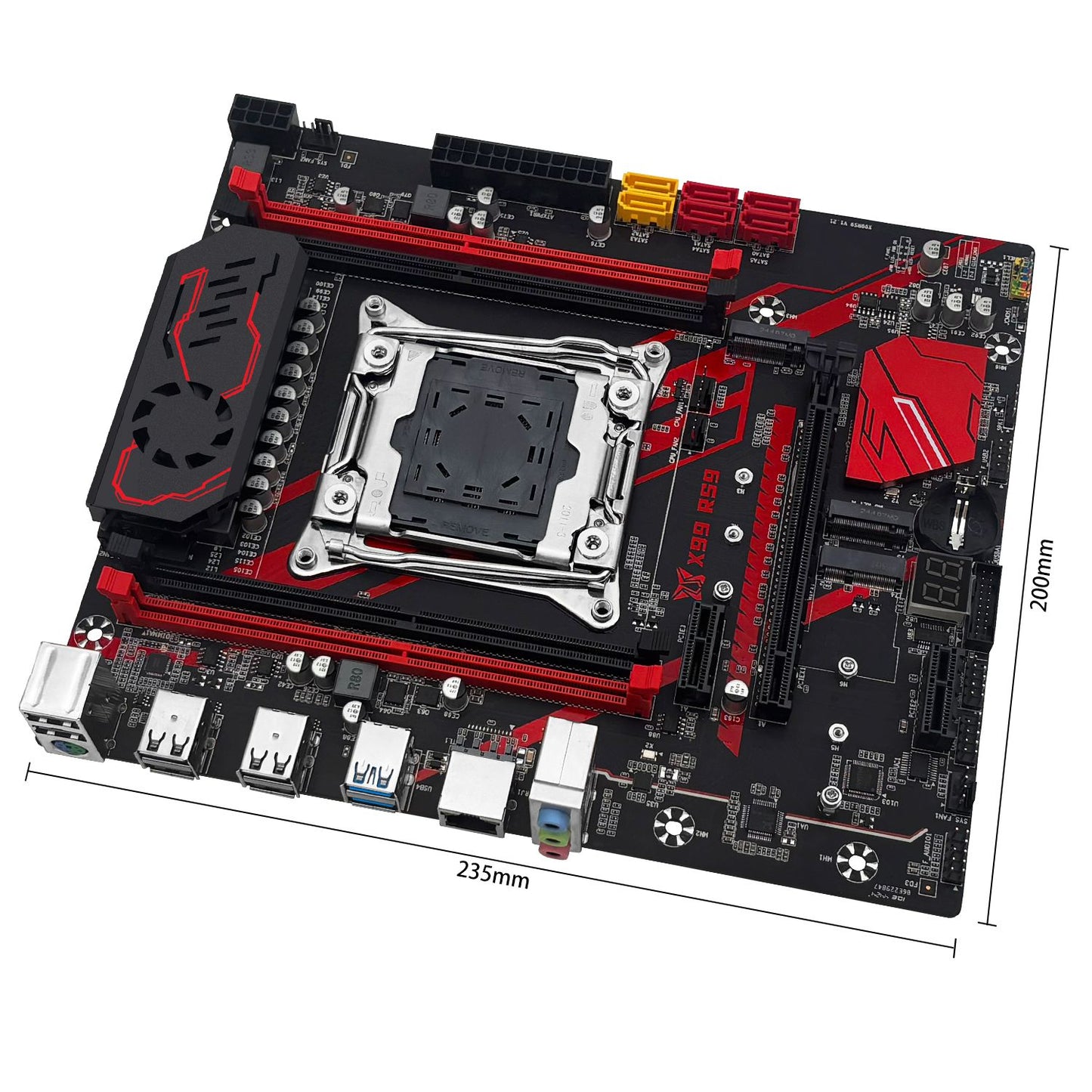 Placa-mãe MACHINIST X99 RS9 LGA 2011-3 Intel Xeon E5 2680 V4 CPU e kit opcional de memória RAM DDR4 16 GB com quatro canais USB3.0