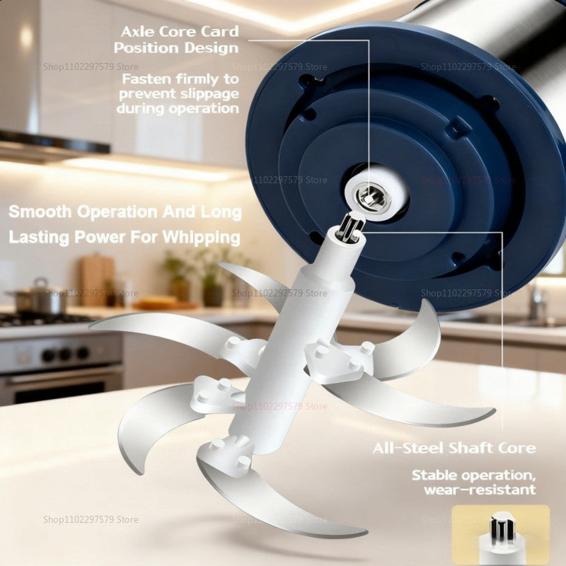 Moedor de Carne Elétrico 5L Triturador de Alimentos Aço Inoxidável Processador Cortador de Legumes Multifuncional para Liquidificadores de Cozinha