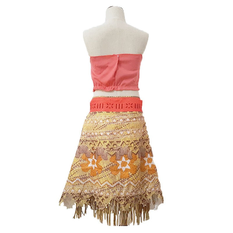 Disney NEW Moana Episode 2 Movie Costume Princess Vaiana Role Play Dress Girls Carnival Outfit Toddler Polynesian Beach Dress