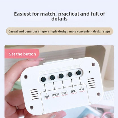 Bedside Table Alarm Clock Date Temperature Function Children's Bedroom Clock Home Offices Desktop Clock Desk Decor Digital Child