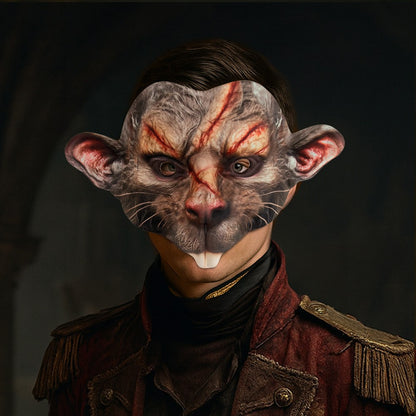 New Creative Halloween Animal Mask Horror Mouse Mask Cosplay Costume Props Holiday Cosplay Party Dance Accessories