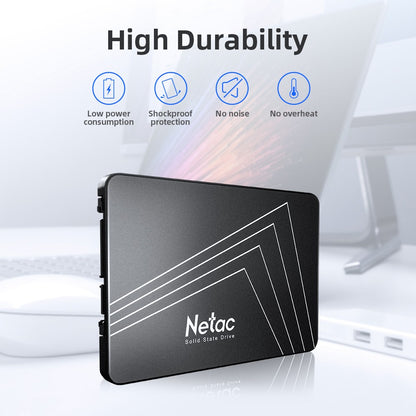 Netac 128 GB 256 GB 512 GB 1 TB 2 TB SSD SATA SATA3 Disco Rígido de Estado Sólido Interno de 2,5 polegadas para Desktop Laptop