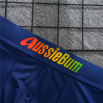 Men's boxer panties, milk silk low rise U convex bag stretch breathable comfortable youth shorts