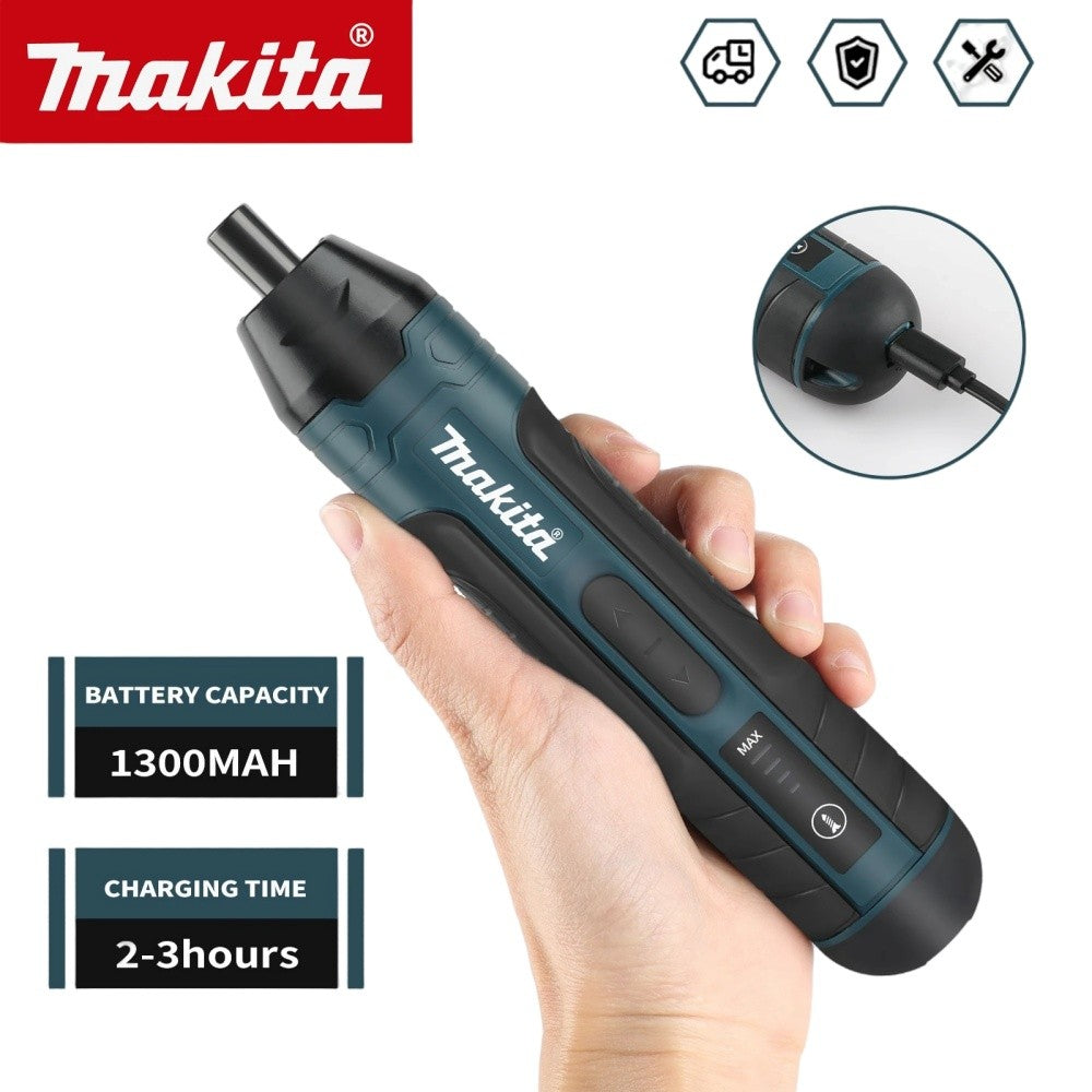 Parafusadeira Furadeira Elétrica a Bateria Makita 1300mah Recarregável Ajustável Multi-função Ferramentas de Reparo de Torque para Desmontagem