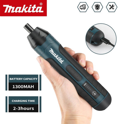Parafusadeira Furadeira Elétrica a Bateria Makita 1300mah Recarregável Ajustável Multi-função Ferramentas de Reparo de Torque para Desmontagem