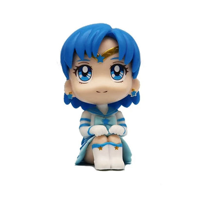 7cm Boneco de Anime de Sailor Moon Tsukino Usagi/Chibiusa/Kino Makoto Boneco de Ação Sailor Mars Júpiter Mercúrio Vênus Brinquedo Infantil