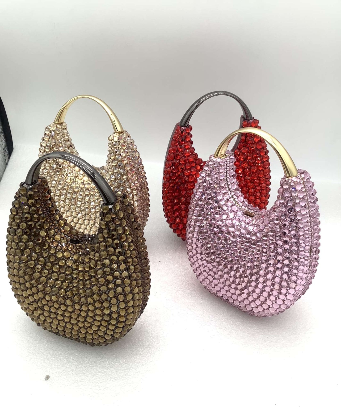 Lady Crystal Clutches Diamonds Chain Evening Bag Wedding Party Rhinestones Clutch Bag Purse Evening Bags Female Bridal Handbags