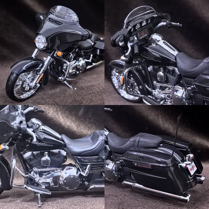 Miniatura Limitada HD Street Glide Special 2015 Escala 1:12, Réplica de Motocicleta para Crianças, Presente de Natal