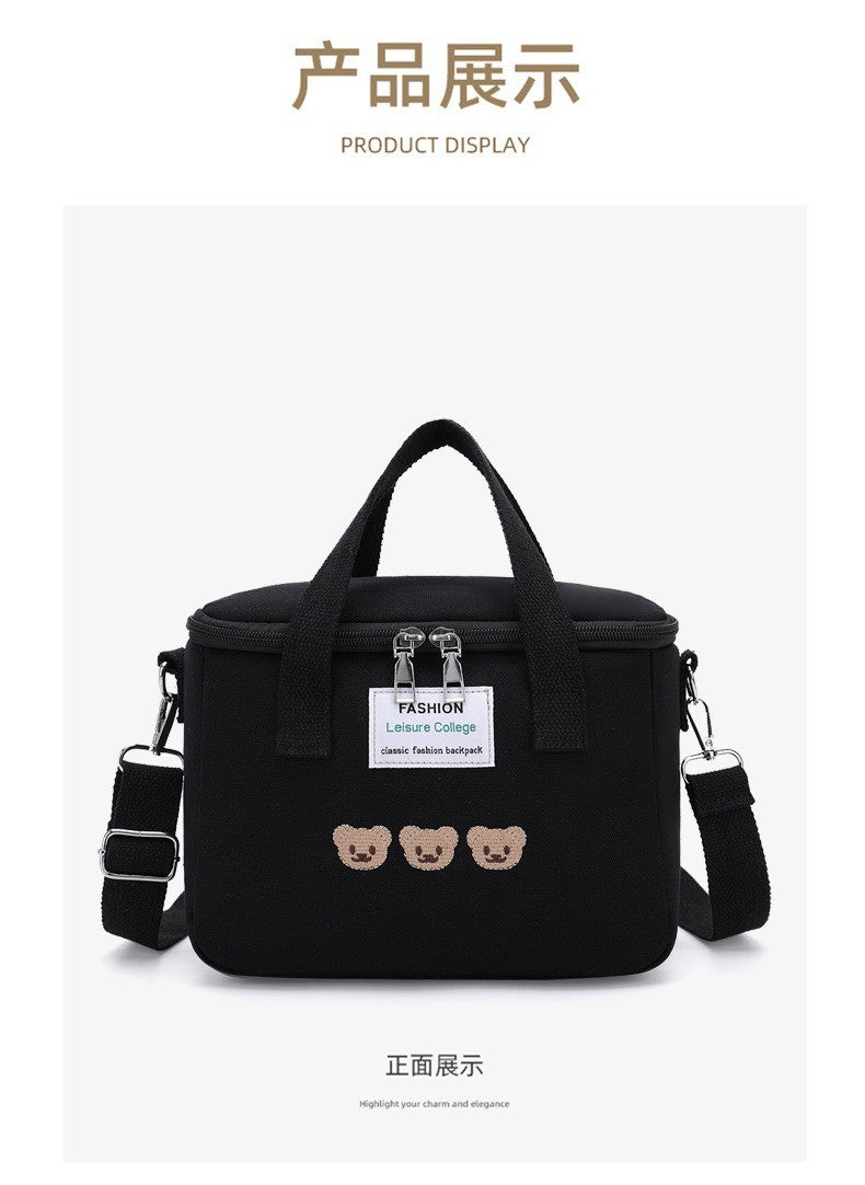 Cartoon Bear Mommy Bag Baby Feeding Bottle Cooler Bag Thermos for Children Thermal Infant Thermo Bottles Mother Kids