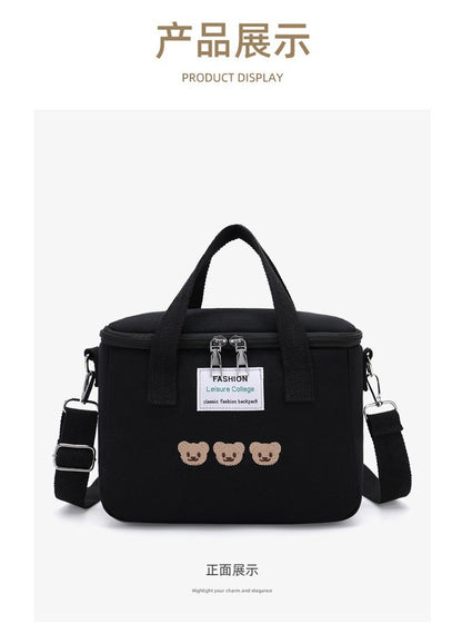 Cartoon Bear Mommy Bag Baby Feeding Bottle Cooler Bag Thermos for Children Thermal Infant Thermo Bottles Mother Kids