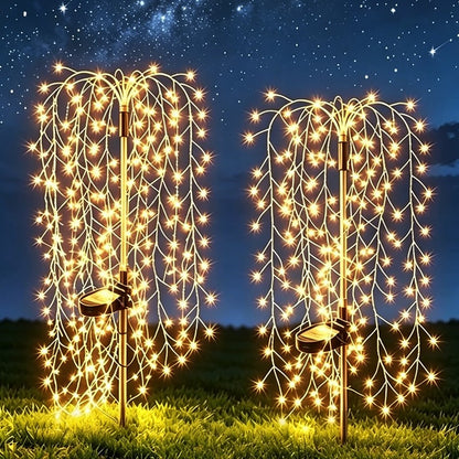 Firework LED Solar Garden Lights Waterproof Outdoor Courtyard Christmas Decor Fairy Lights for Patio Pathway Street Porch