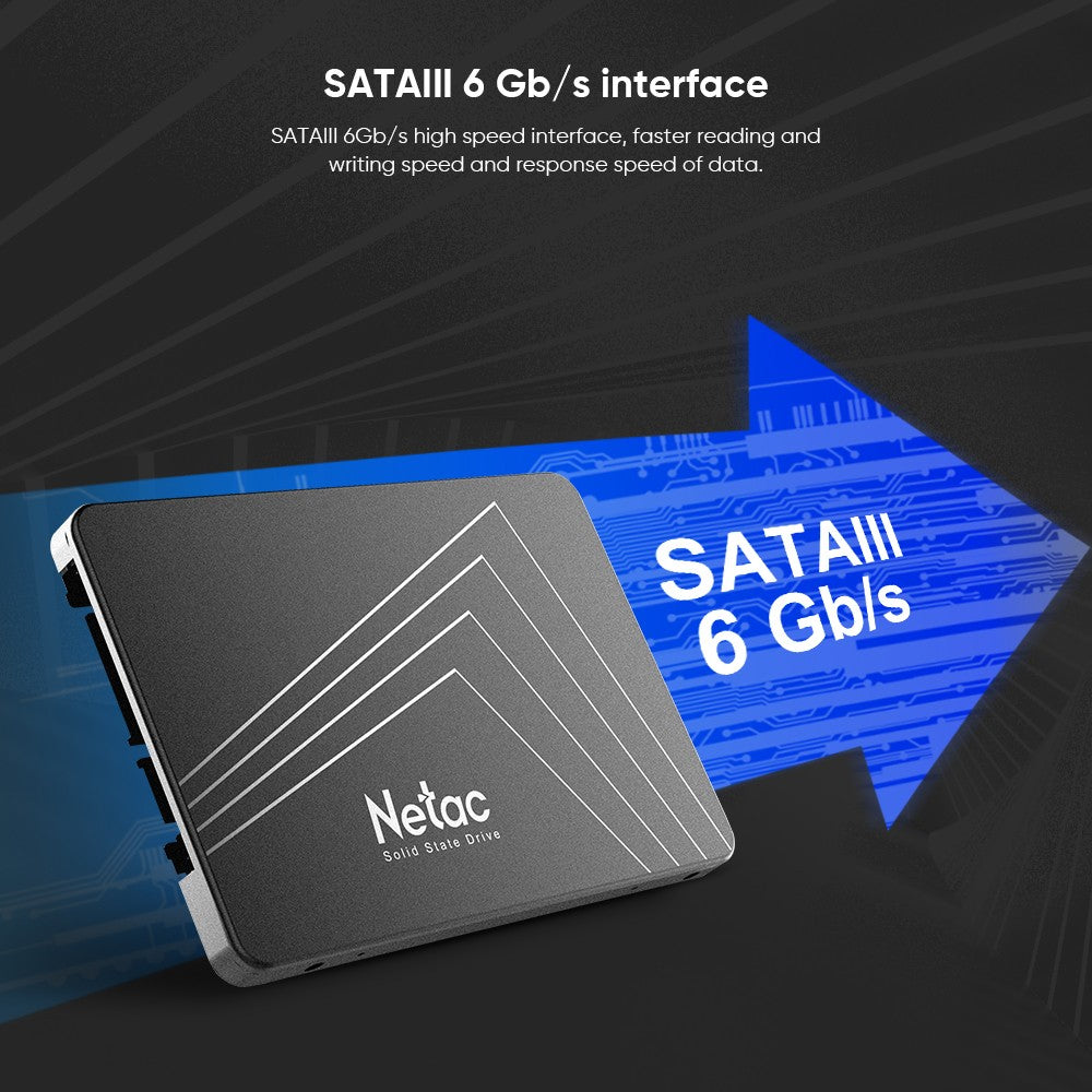 Netac SATAIII SSD 4tb 1tb 2tb HDD 2.5'' sata3.0 Disco SSD 512gb 256gb 128gb Unidade de Estado Sólido Interna para Laptop Desktop PC
