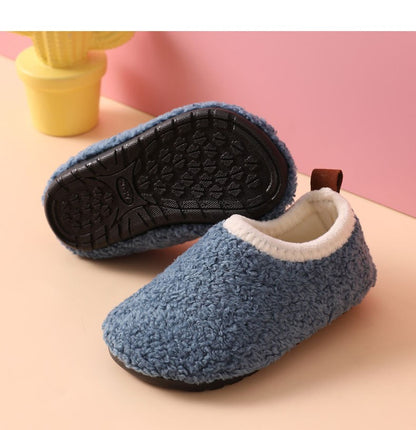 Evshine Curly Plush Children Shoes Super Warm Boys Girls Cotton Shoes Comfortable Casual Fuzzy Shoes Non-Slip Kids Cotton Shoes