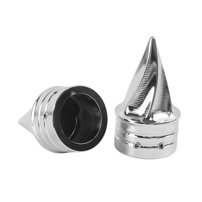 Porcas da extremidade do eixo dianteiro torcido da motocicleta Tampas do eixo pontiagudas Adequadas para Harley Touring Sportster Dyna Street Glide Road King Road Glide