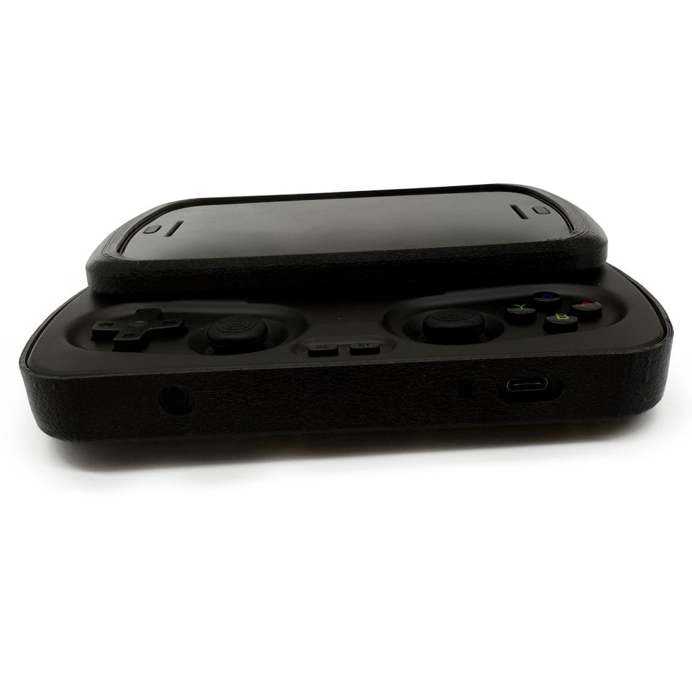 Orange Protective Shell for ANBERNIC RG Slide Console TPU 3D Printed Anti-slip Protective Cover Transparent Orange Black