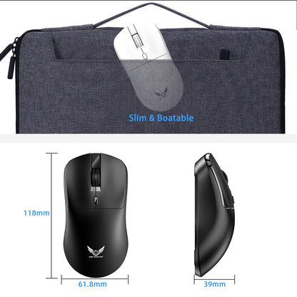 2.4G Wireless Mouse Ergonomic Adjustable 800-1200-1600 DPI Lightweight Rechargeable Office Gaming Mice For PC/Laptop/Macbook Pro