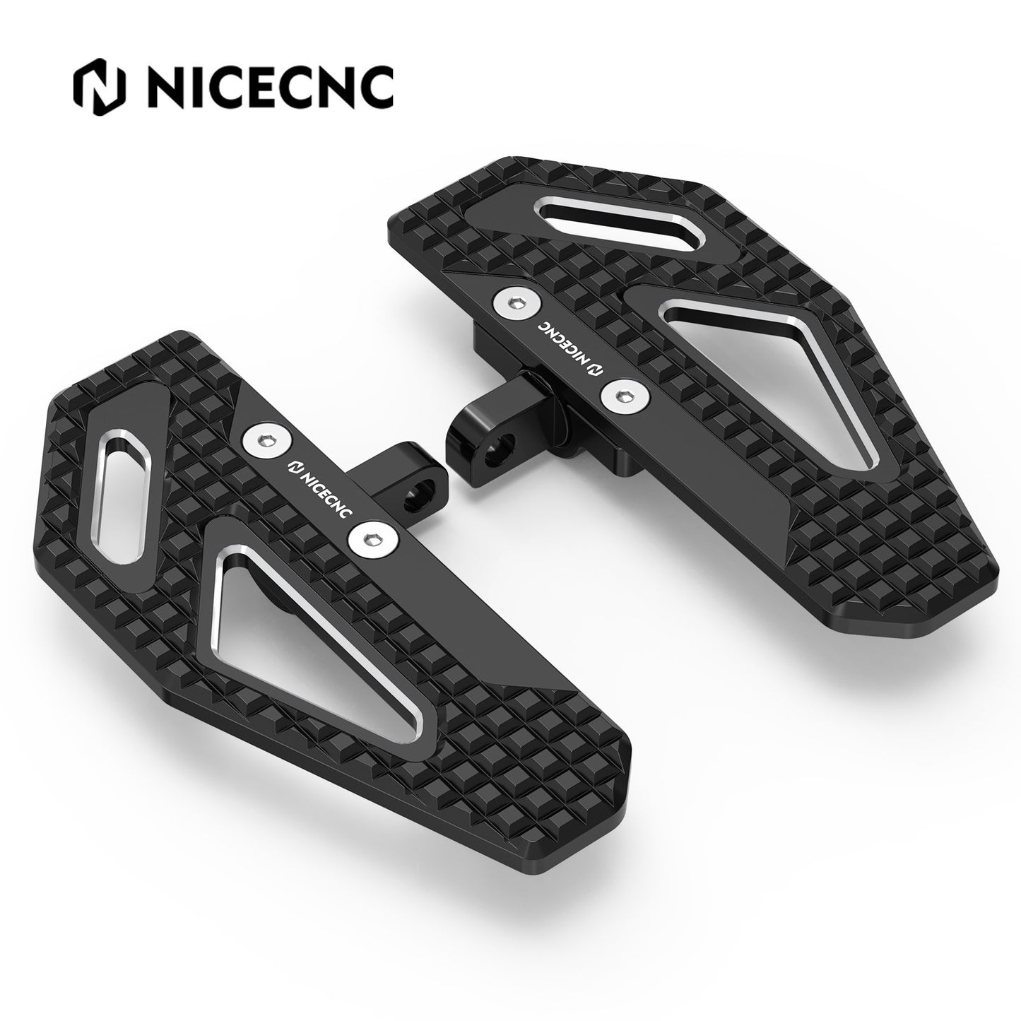 NICECNC Rider Footpeg Footrest For Harley Dyna Super Glide Custom 2006-2013 Street Bob Fat Bob Low Rider Wide Glide 1999-2017