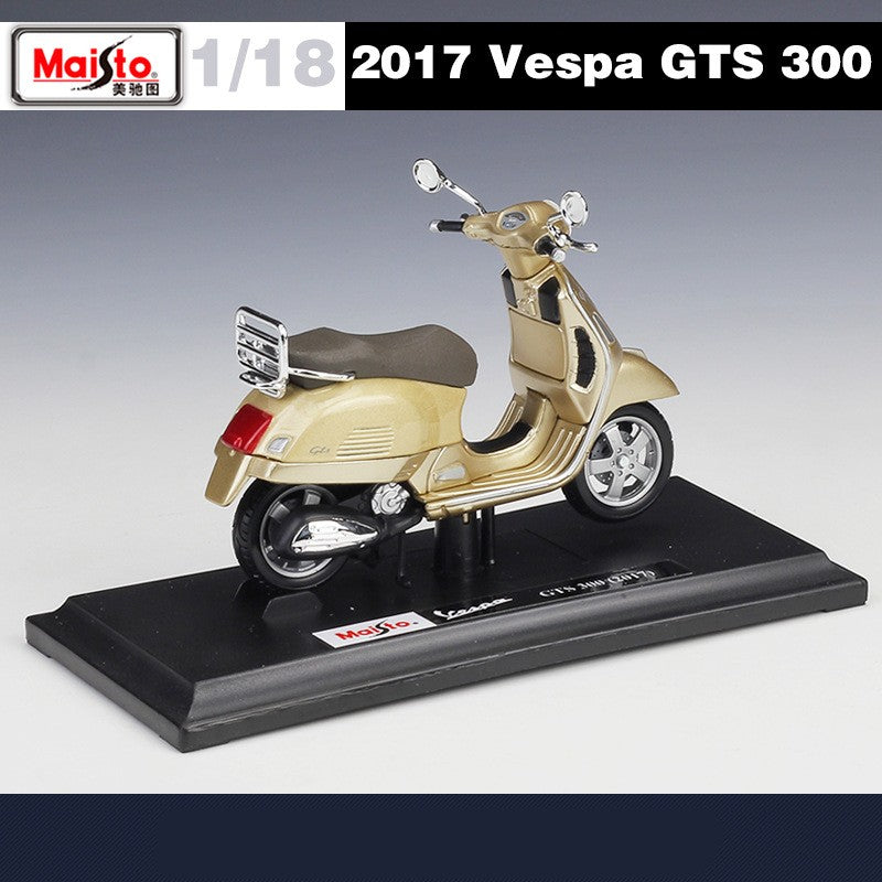 Maisto 1:18 Vespa GT300 Moto de Liga Simulação Diecast Metal Modelo Clássico de Moto Coleção Brinquedo Infantil Presente