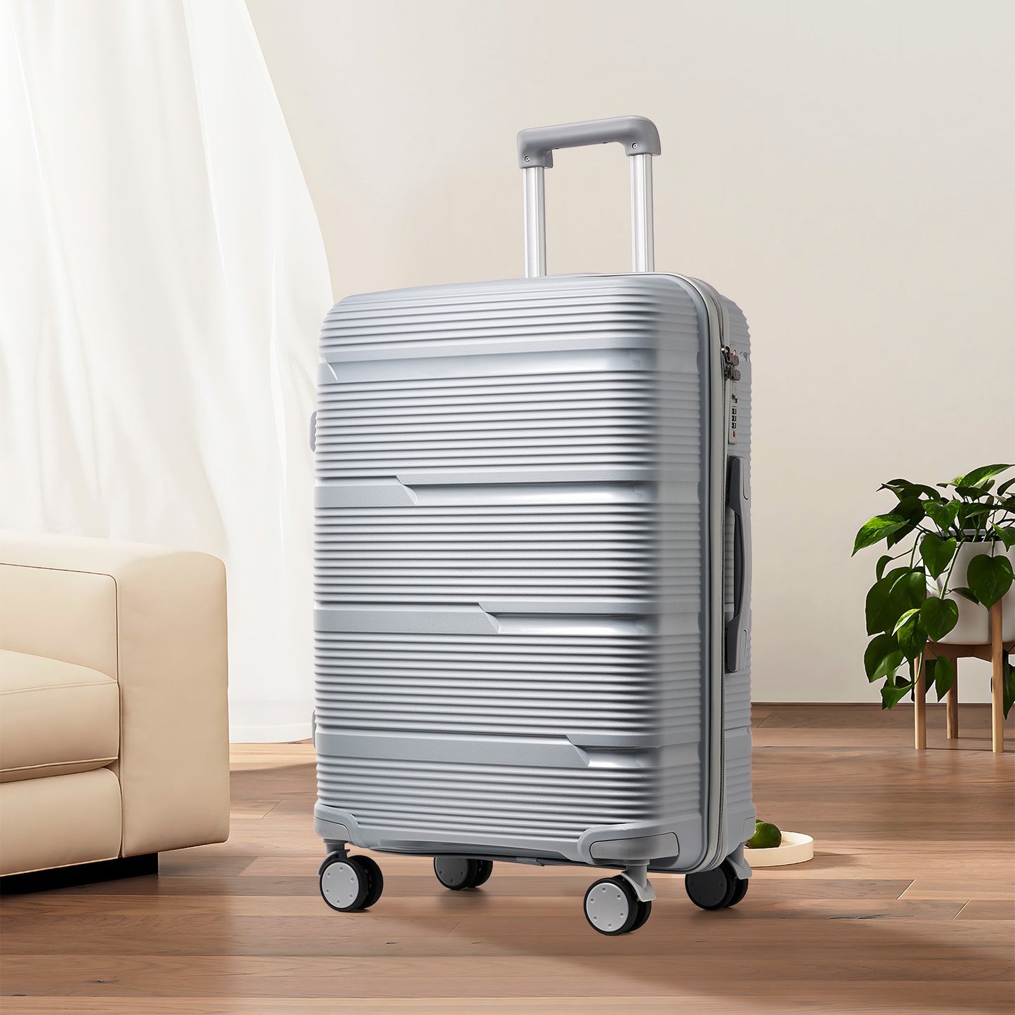 Mala de viagem com rodinhas, novo design 2024, para homens e mulheres, bagagem de mão 20 polegadas, mala de bordo 24 28 polegadas