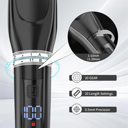 SEJOY Electric Hair Clipper Kit For Men, Adjustable Hair Cut Machine Hair Trimmer Professional Rechargeable Hair Cut Barber