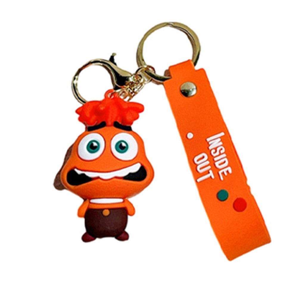 30 Peças/Conjunto Atacado Chaveiro Divertida Mente 2 Boneco de Personagem de Desenho Animado Fofo Chaveiro Pingente de Boneca de Personagem de Filme para Presente Infantil