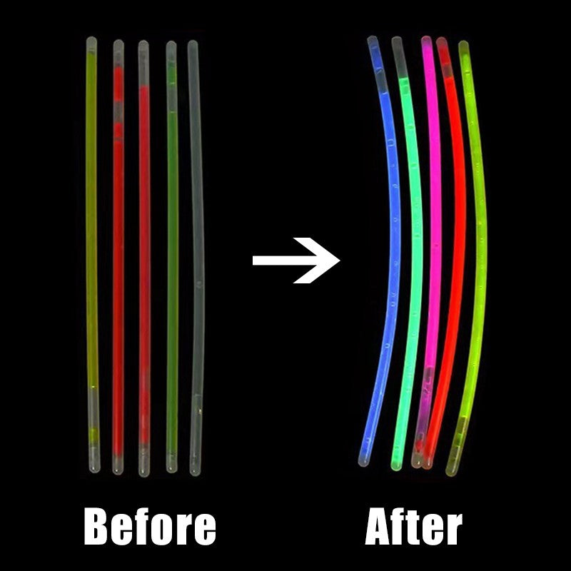 25-100PCS/Pack Party Fluorescence Glow Sticks DIY Bracelet Necklace Glowing in The Dark Stick Birthday Festival Party Supply ZYF