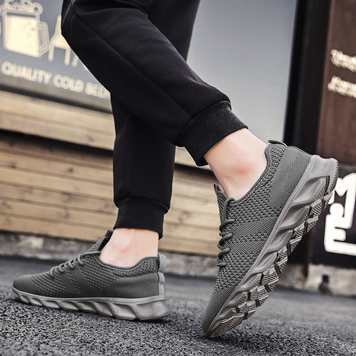 Oferta Imperdível Tênis Masculino Leve de Corrida Confortável Respirável Casual Antiderrapante e Resistente ao Desgaste Tênis Esportivo Masculino para Caminhada