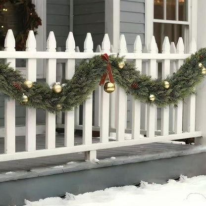 Christmas Garlands Artificial Green Pine Decoration Artificial Garland for Wreath Fireplace Tree Mantel Porch Indoor Stairs