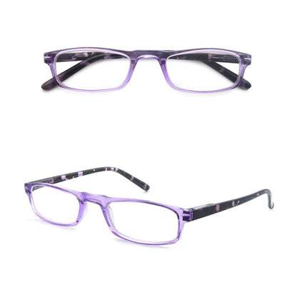 Women Men Reading Glasses Classic Small Rectangle Frame Spring Hinge Ulrta Comtable Wear Readers Eyeglass with Diopters