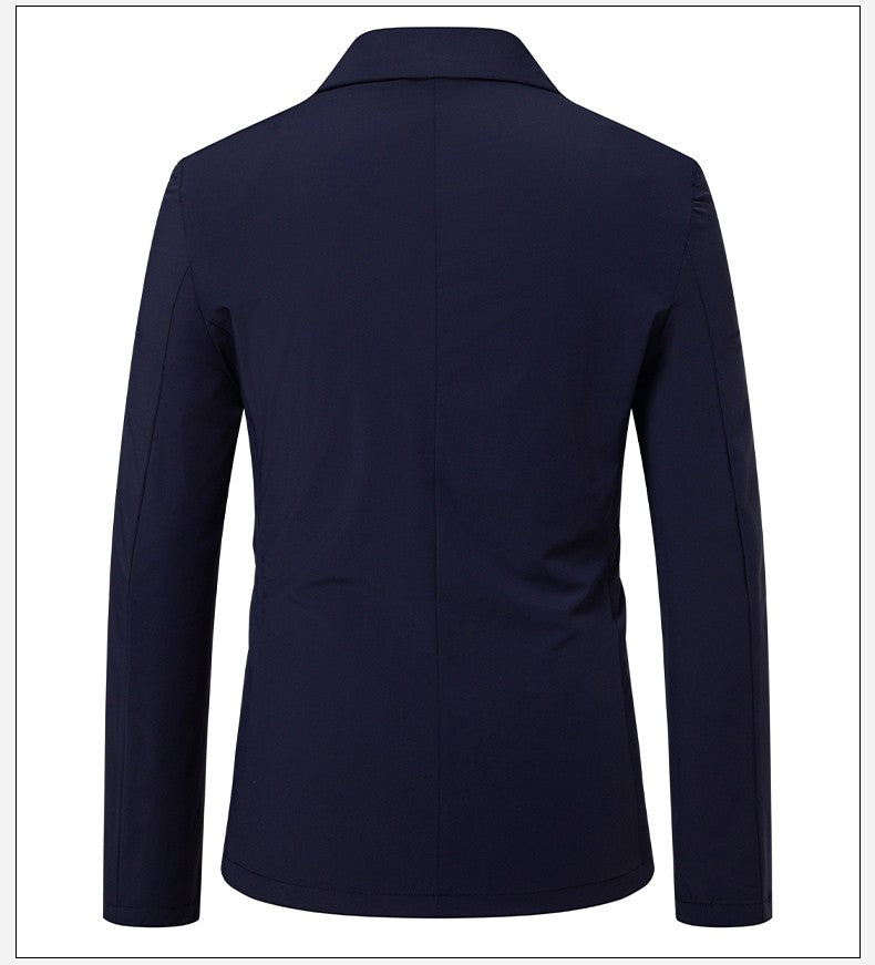 Sun Protection Clothing for Men, Casual Business Wear, Summer Light, Fashionable, Breathable, Sports and Outdoor Ice Silk Blazer