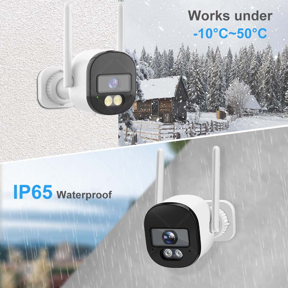 4MP Tuya Bullet Camera 2.4G/5G WiFi Surveillance Camera Outdoor Security Protection Mini CCTV Cam SmartLife Video Cameras Alexa