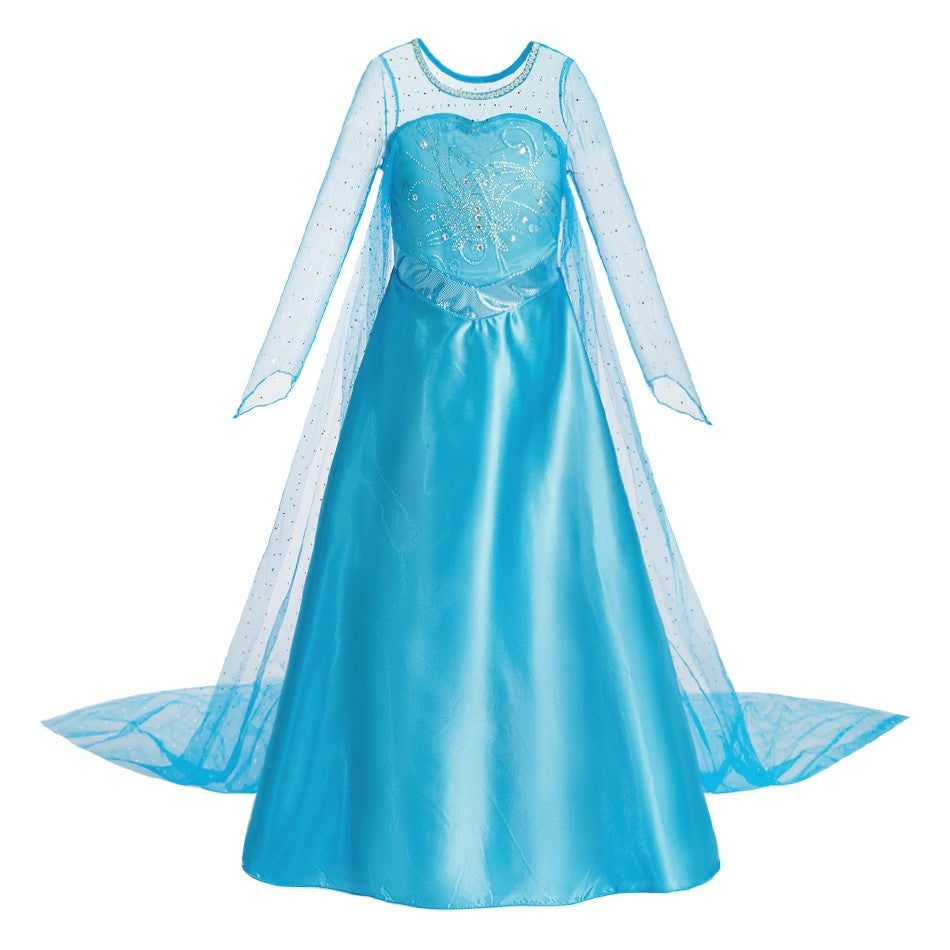 Halloween Festival Celebrations Elsa Multiple Styles and Occasions Cosplay Dress Sequin Decoration Elegant Charming Evening Gown