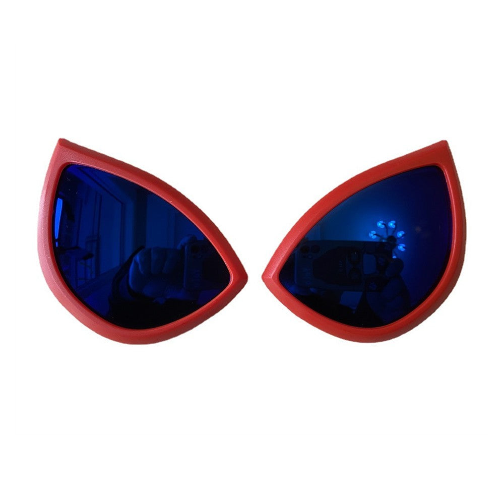 Movie Cosplay Lens Accessories For Super Bodysuit Full Mask Eyeglass Stereoscopic Color Light Halloween Carnival Party Prop Gift