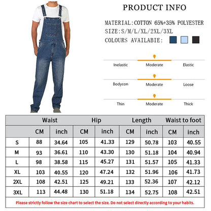 Calça Jeans Masculina Reta Larga Estilo Americano Vintage Macacão de Trabalho Casual