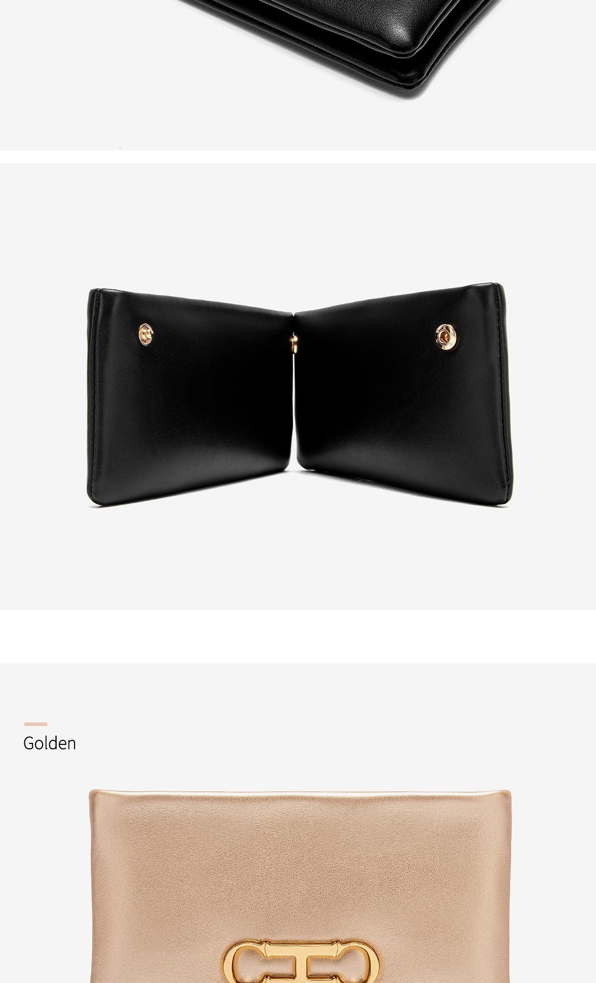 Fashionable Luxury Design 2024 Women's Solid Color Rectangular Handbag Business Party Letter Design Card Bag