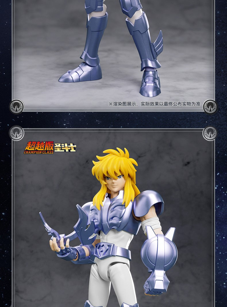 Blokees Saint Seiya Cisne Hyoga Pégaso Seiya Cavaleiros do Zodíaco Aquário Camus Áries Mu Action Figures Modelo de Anime Estátua Brinquedos