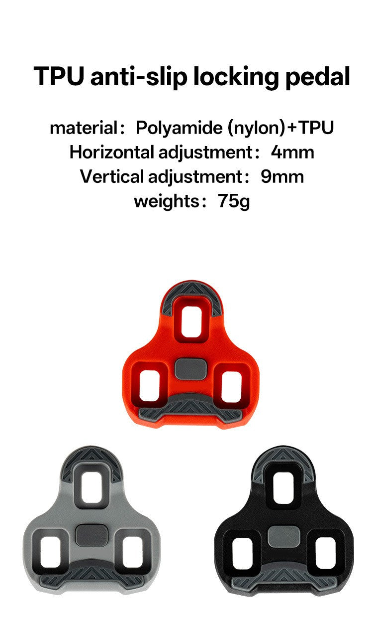 2PCS for LOOK KEO Compatible Road Bike Cleats  0° 4.5° 9° Adjustable Pedal Clips with Float Angle for Cycling