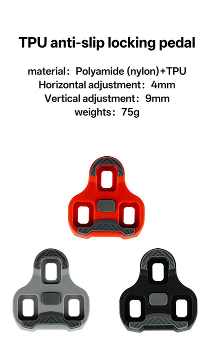 2PCS for LOOK KEO Compatible Road Bike Cleats  0° 4.5° 9° Adjustable Pedal Clips with Float Angle for Cycling