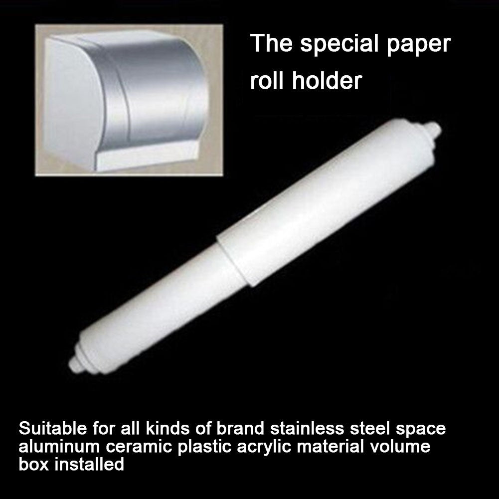 1/3PCS Replacement Toilet Roll Paper Shaft White Plastic Toilet Roll Holder Roller Spindle Insert Spring For Bathroom Accessory